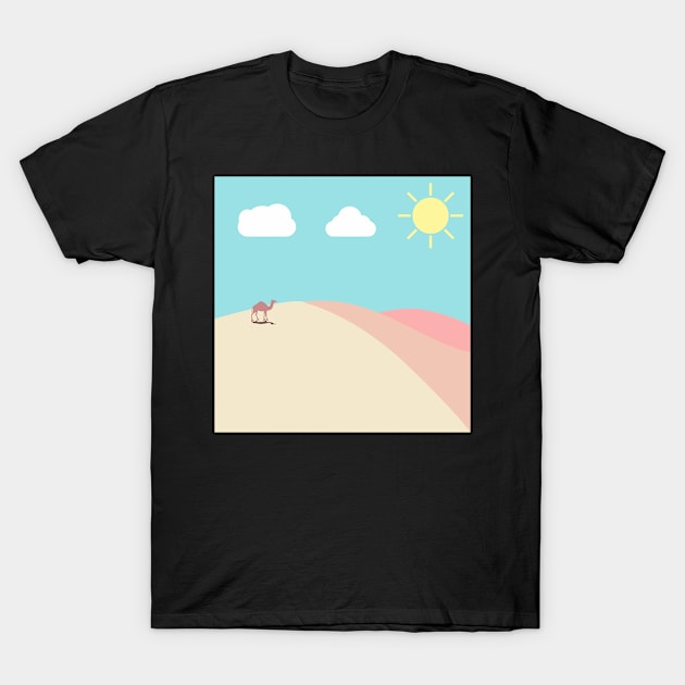 Desert pastel color T-Shirt by Faishal Wira